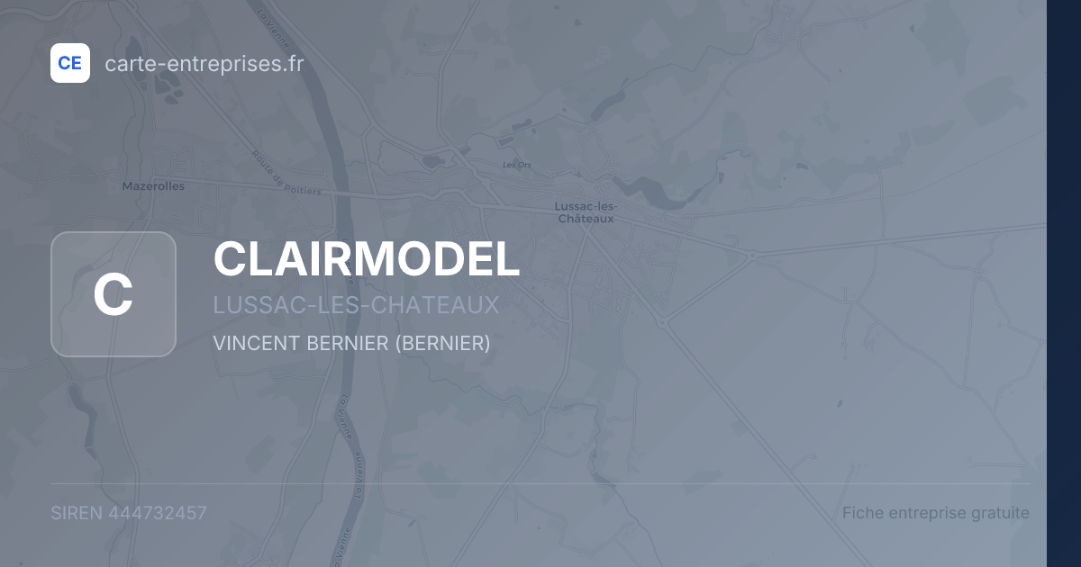 CLAIRMODEL — 444732457 — fiche entreprise