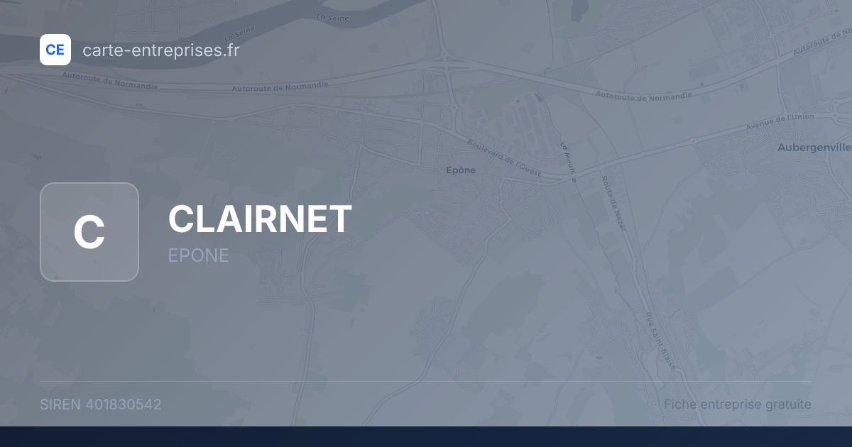 CLAIRNET — 401830542 — fiche entreprise
