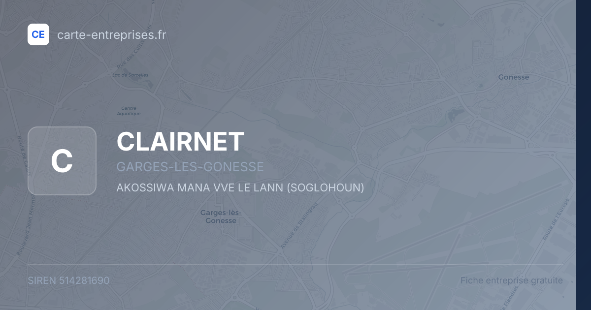 CLAIRNET — 514281690 — fiche entreprise