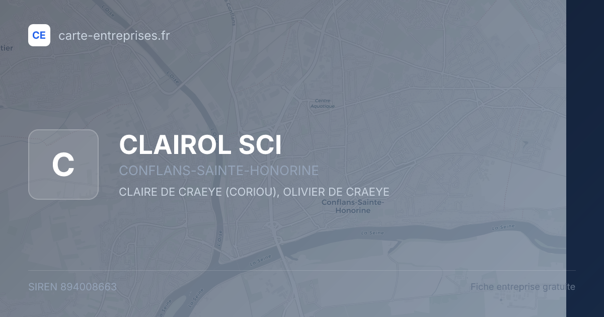 CLAIROL SCI — 894008663 — fiche entreprise
