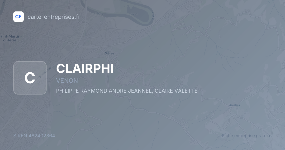 CLAIRPHI — 482402864 — fiche entreprise