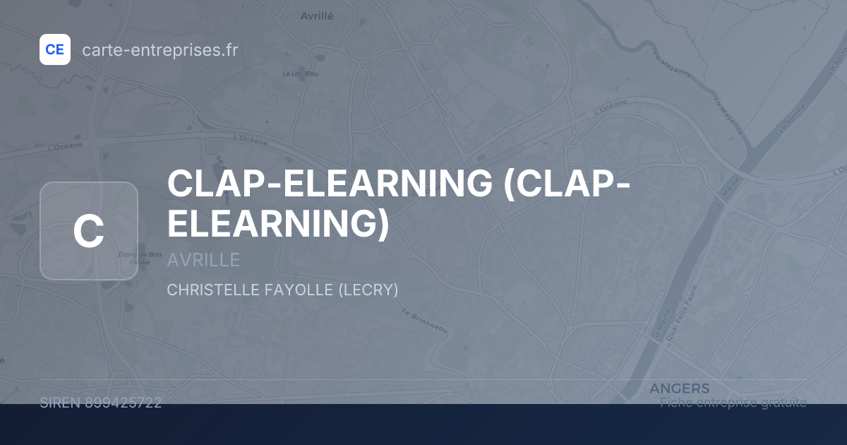 CLAP-ELEARNING — 899425722 — fiche entreprise