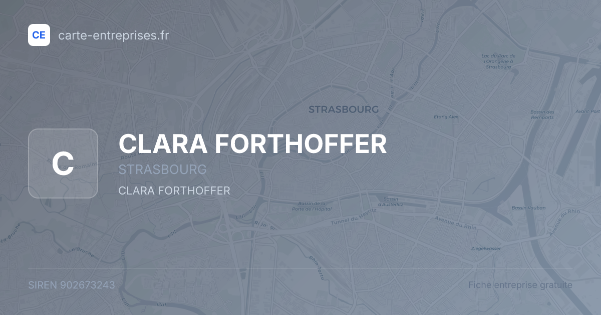 CLARA FORTHOFFER — 902673243 — fiche entreprise