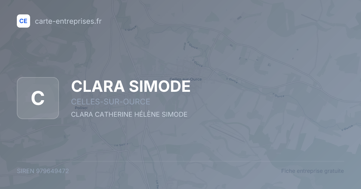 CLARA SIMODE — 979649472 — fiche entreprise