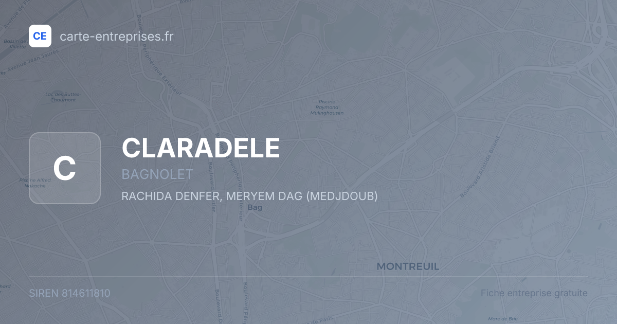 CLARADELE — 814611810 — fiche entreprise