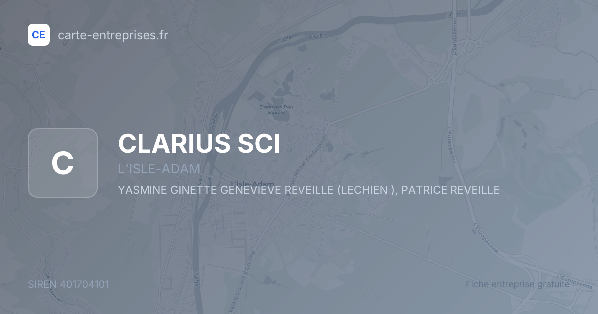 CLARIUS SCI — 401704101 — fiche entreprise