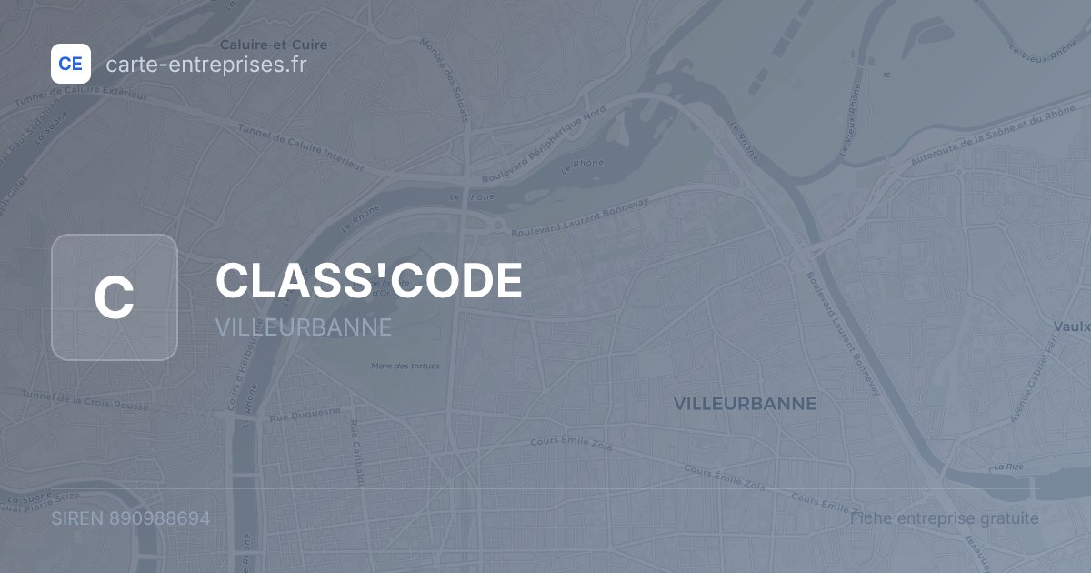 CLASS'CODE — 890988694 — fiche entreprise