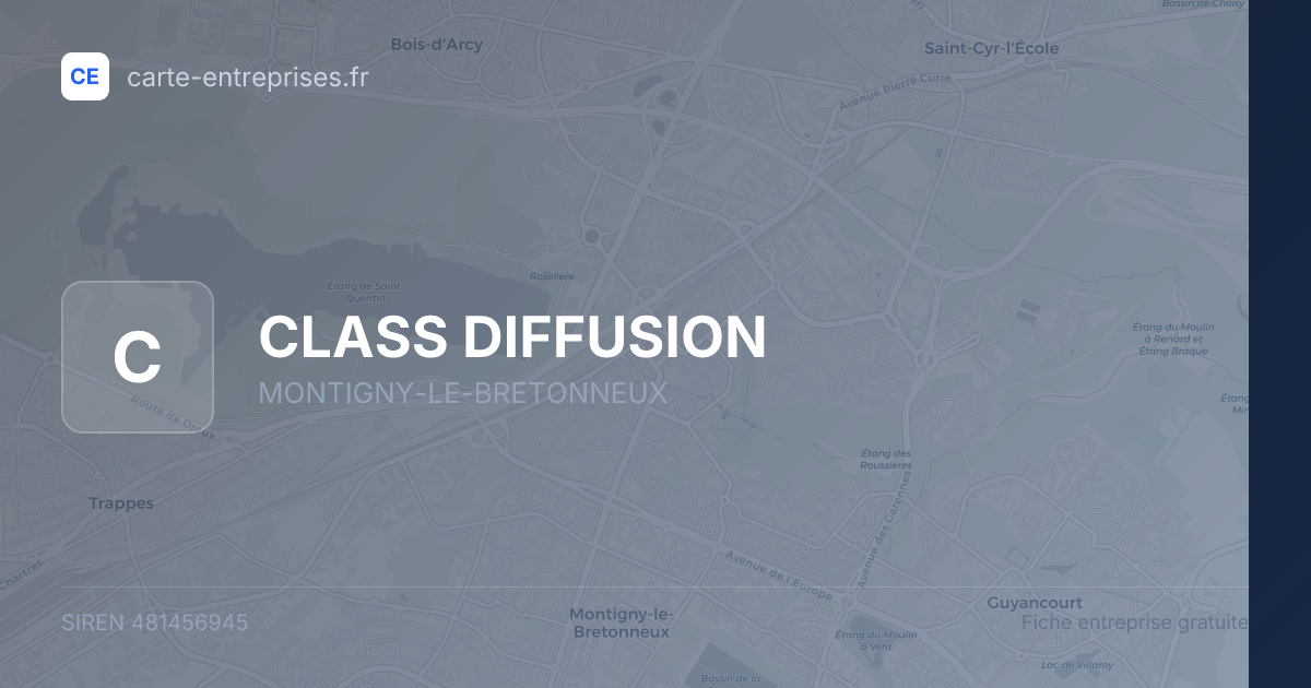 CLASS DIFFUSION — 481456945 — fiche entreprise
