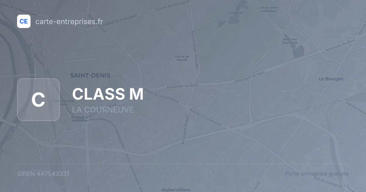 CLASS M — 447543331 — fiche entreprise