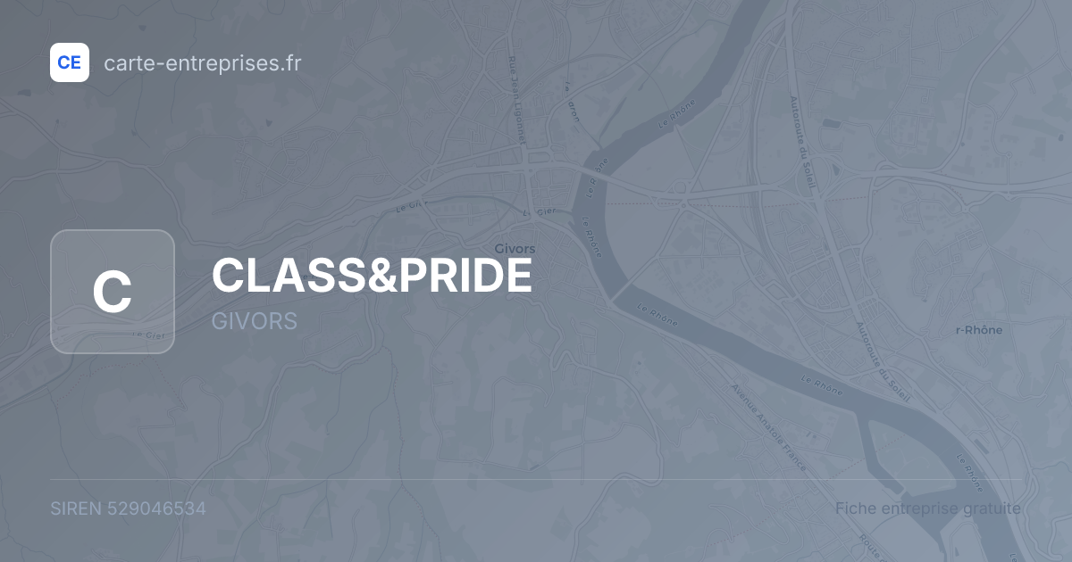 CLASS&PRIDE — 529046534 — fiche entreprise