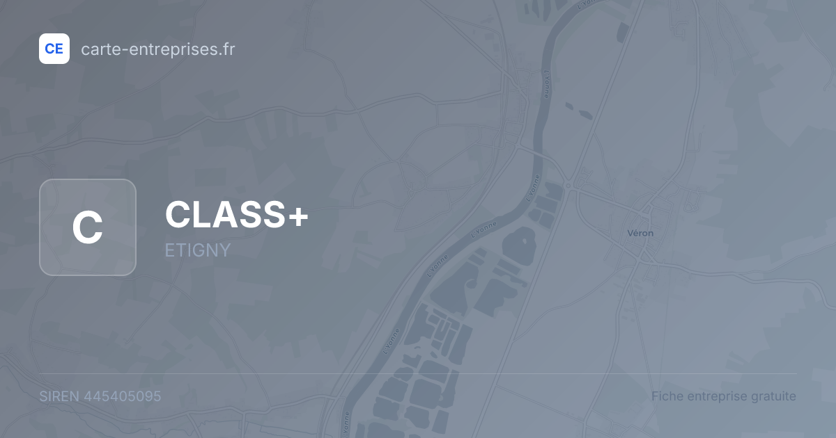 CLASS+ — 445405095 — fiche entreprise