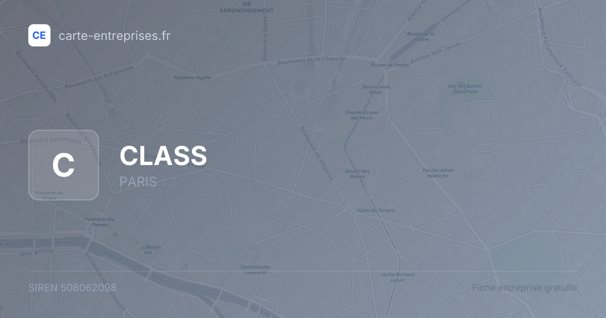 CLASS — 508062098 — fiche entreprise