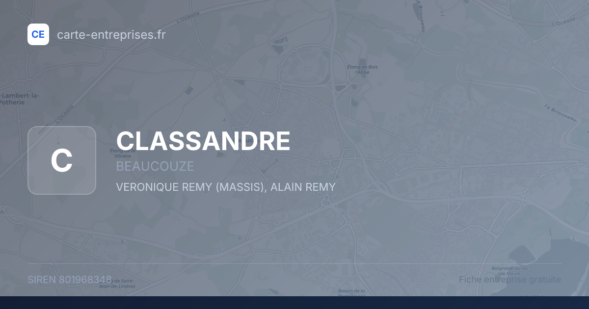 CLASSANDRE — 801968348 — fiche entreprise