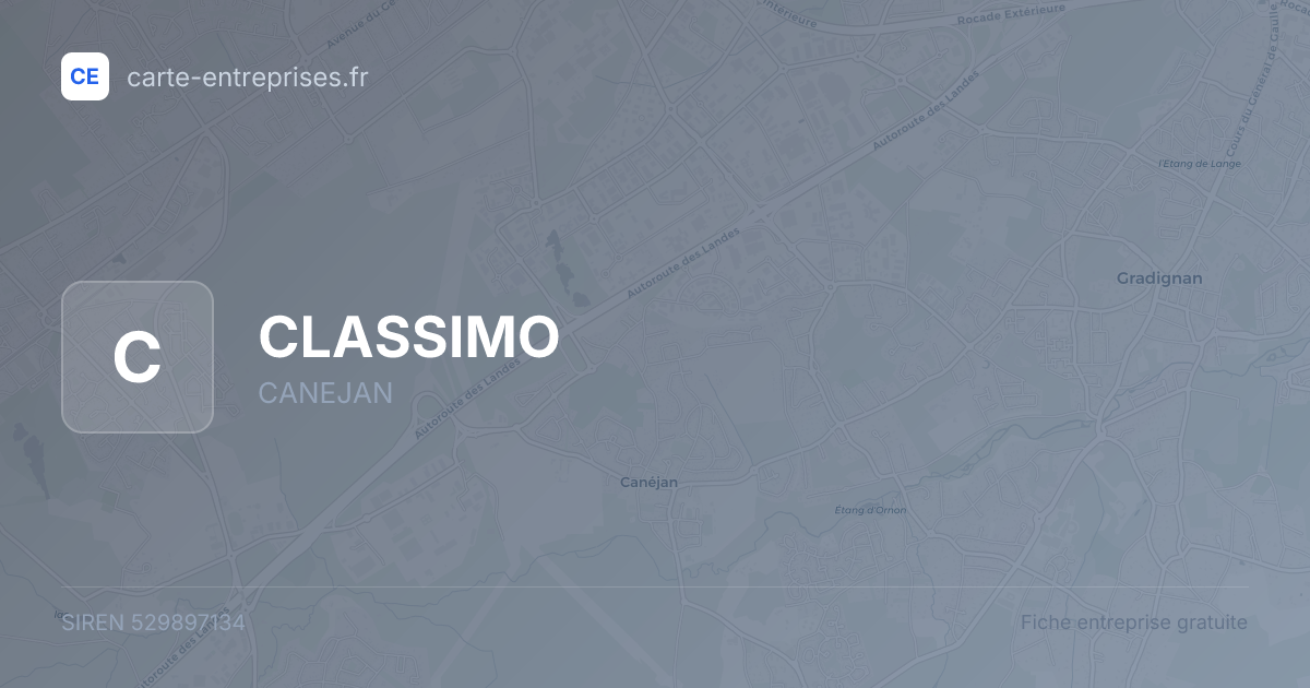CLASSIMO — 529897134 — fiche entreprise