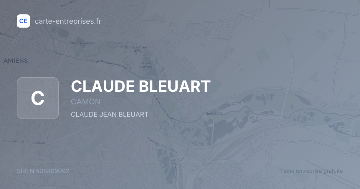 CLAUDE BLEUART — 508809092 — fiche entreprise