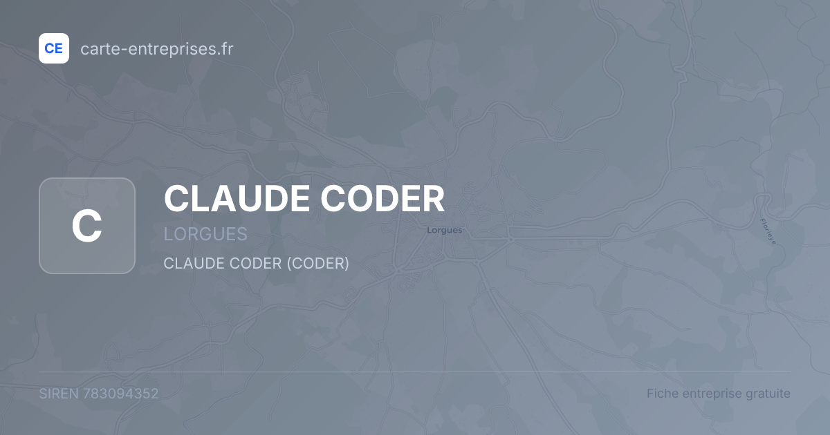 CLAUDE CODER — 783094352 — fiche entreprise