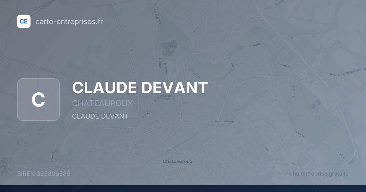 CLAUDE DEVANT — 323806588 — fiche entreprise