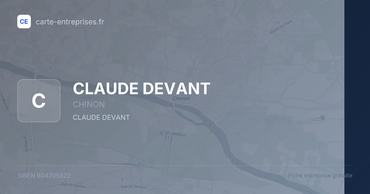 CLAUDE DEVANT — 604705822 — fiche entreprise