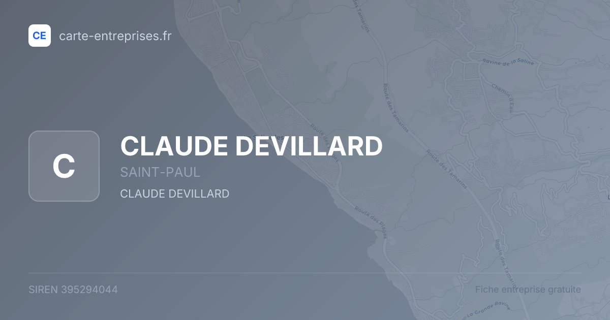 CLAUDE DEVILLARD — 395294044 — fiche entreprise