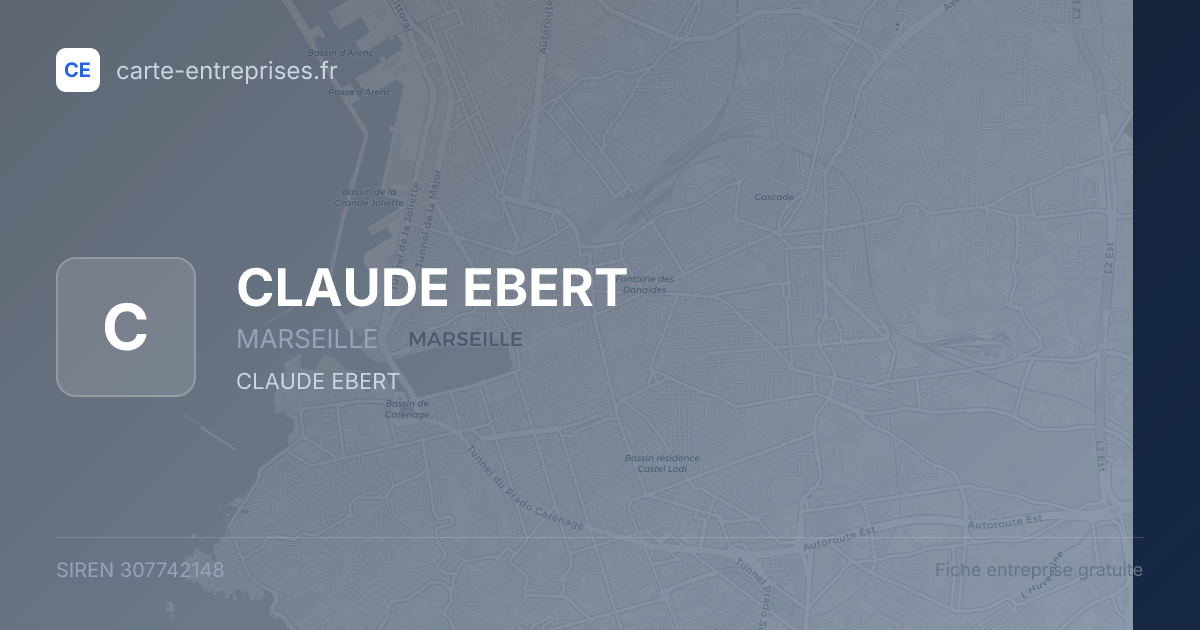 CLAUDE EBERT — 307742148 — fiche entreprise