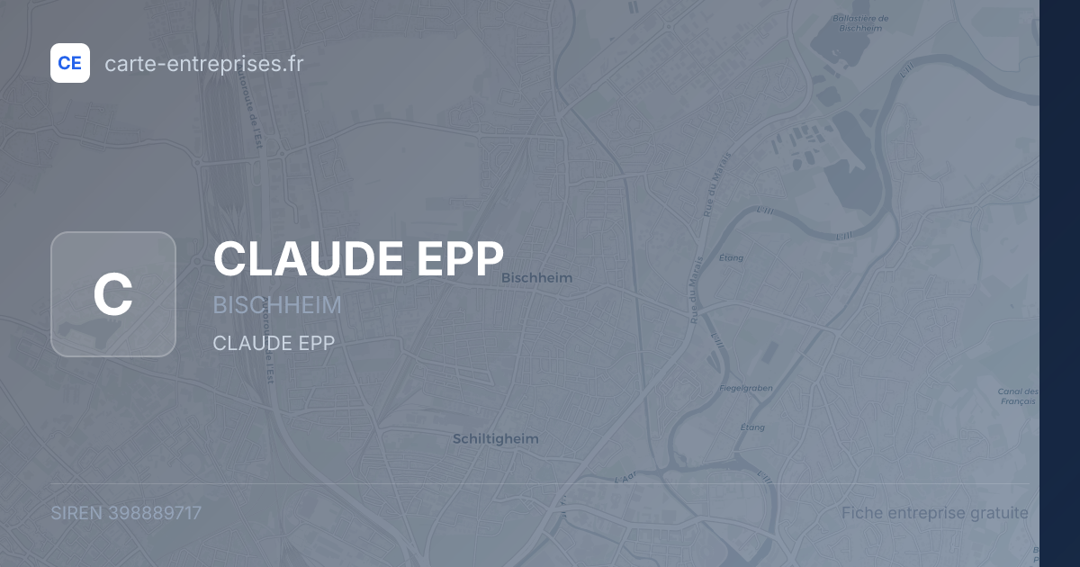 CLAUDE EPP — 398889717 — fiche entreprise