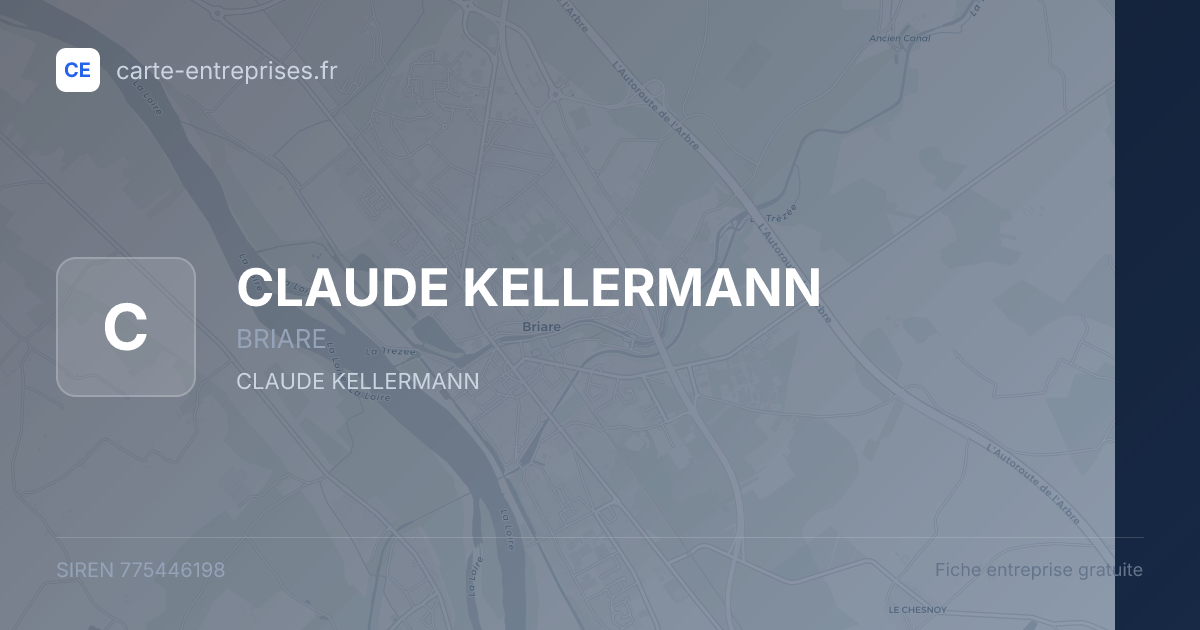 CLAUDE KELLERMANN — 775446198 — fiche entreprise