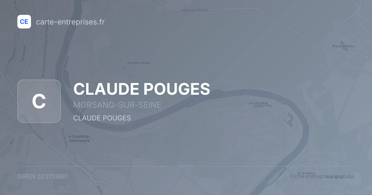 CLAUDE POUGES — 323110981 — fiche entreprise