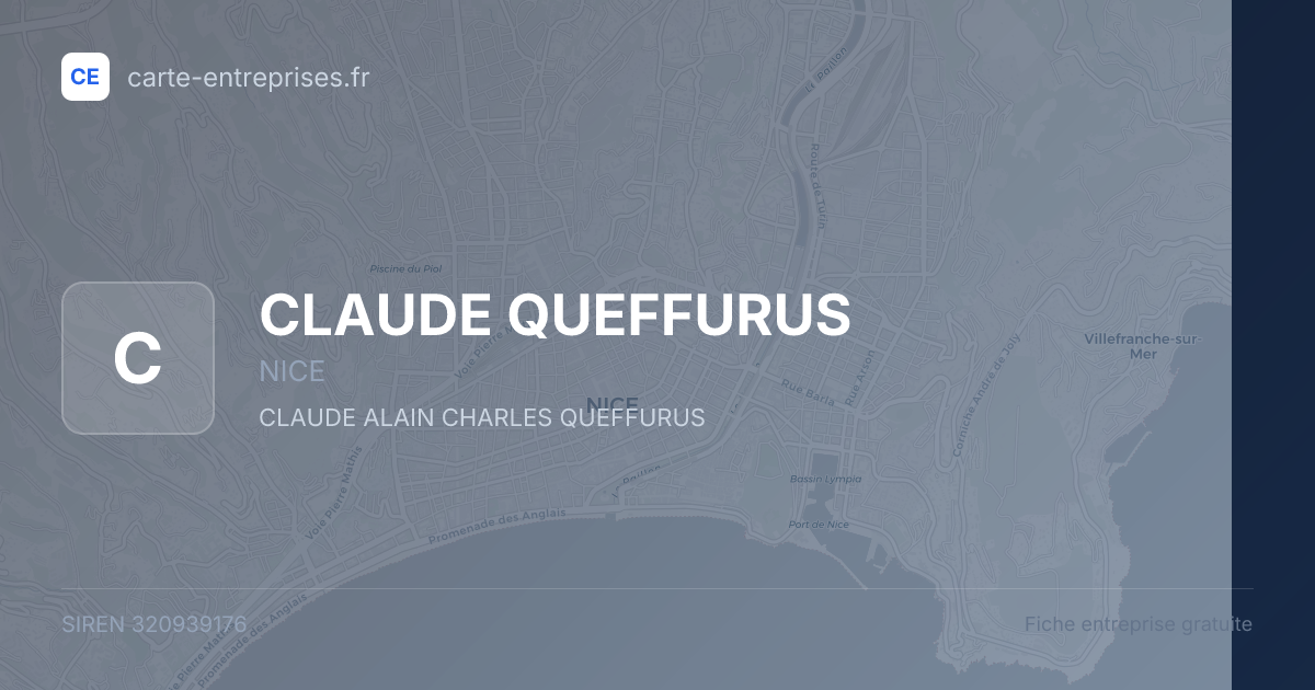 CLAUDE QUEFFURUS — 320939176 — fiche entreprise