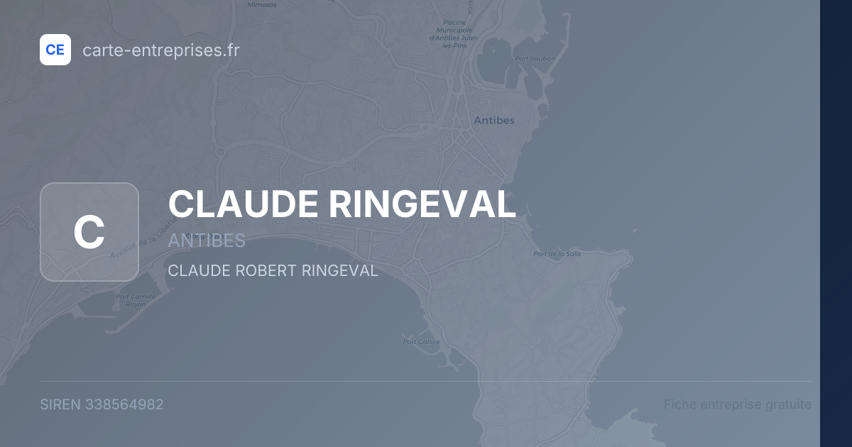 CLAUDE RINGEVAL — 338564982 — fiche entreprise