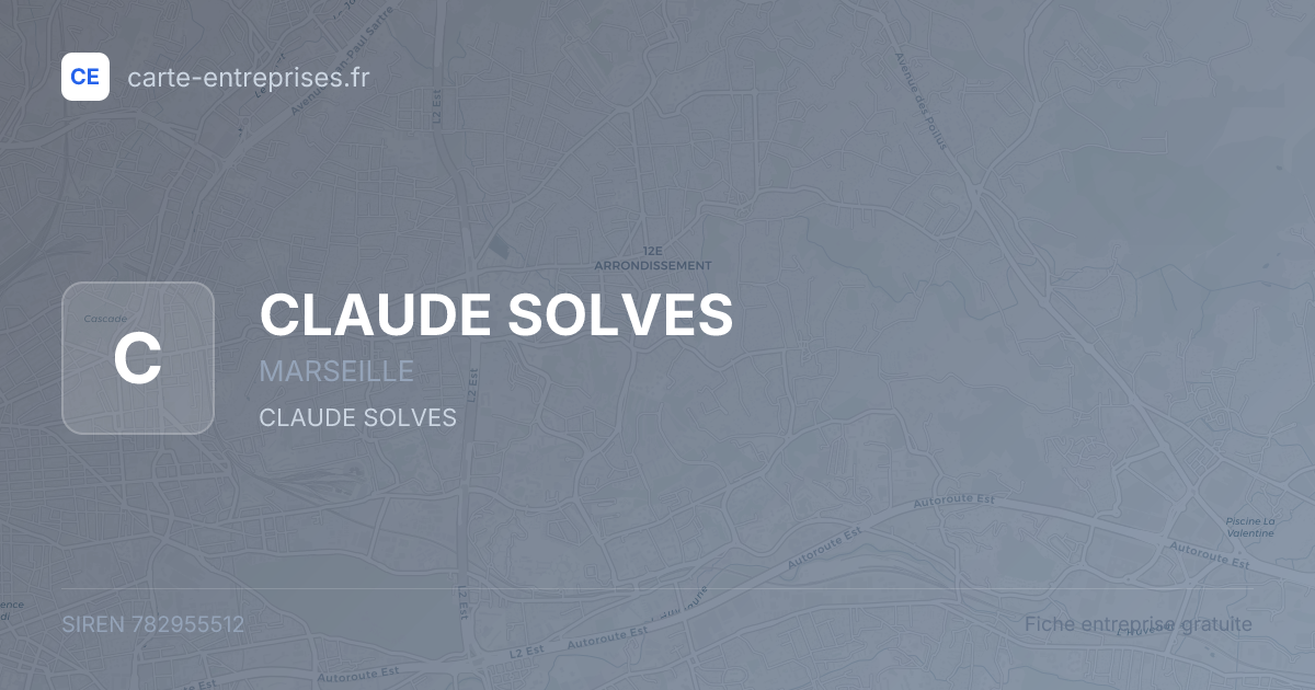 CLAUDE SOLVES — 782955512 — fiche entreprise
