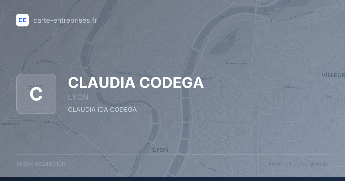CLAUDIA CODEGA — 882483100 — fiche entreprise