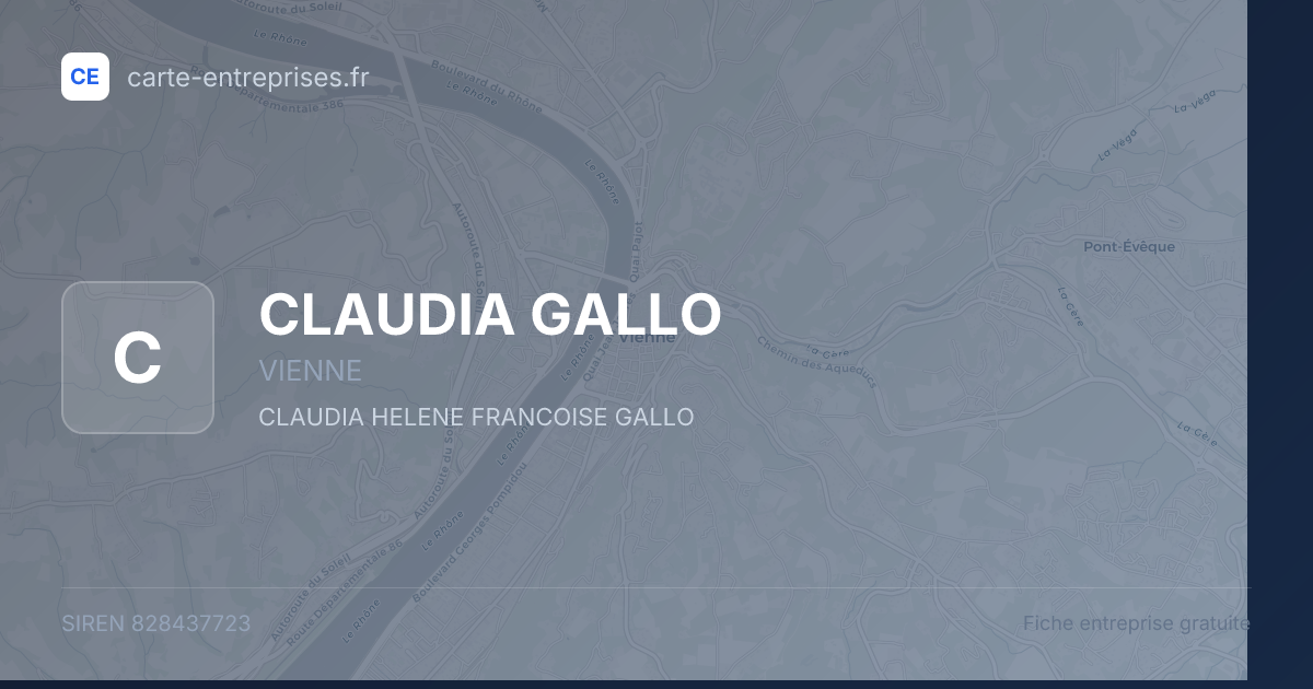CLAUDIA GALLO — 828437723 — fiche entreprise