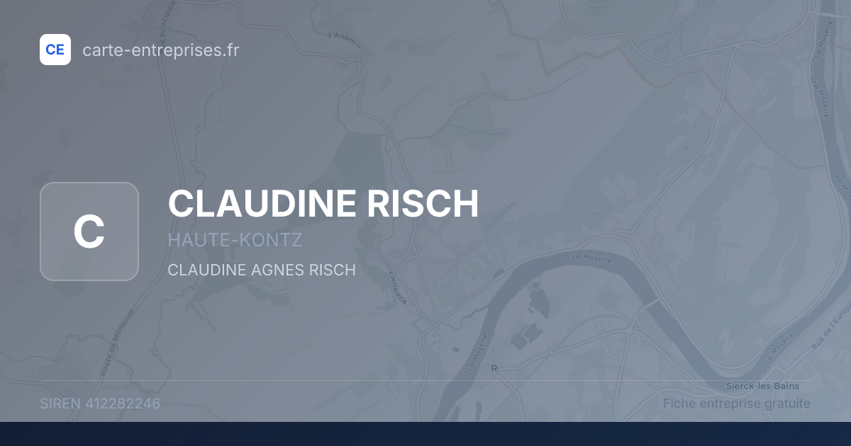 CLAUDINE RISCH — 412282246 — fiche entreprise