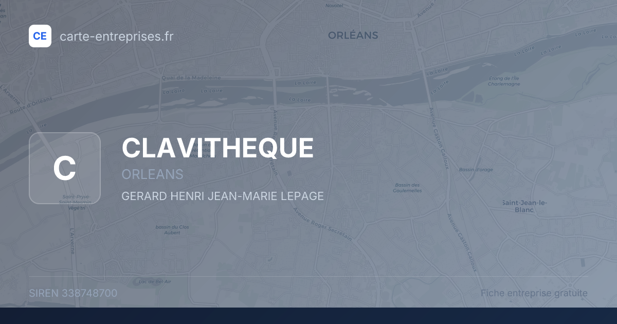 CLAVITHEQUE — 338748700 — fiche entreprise