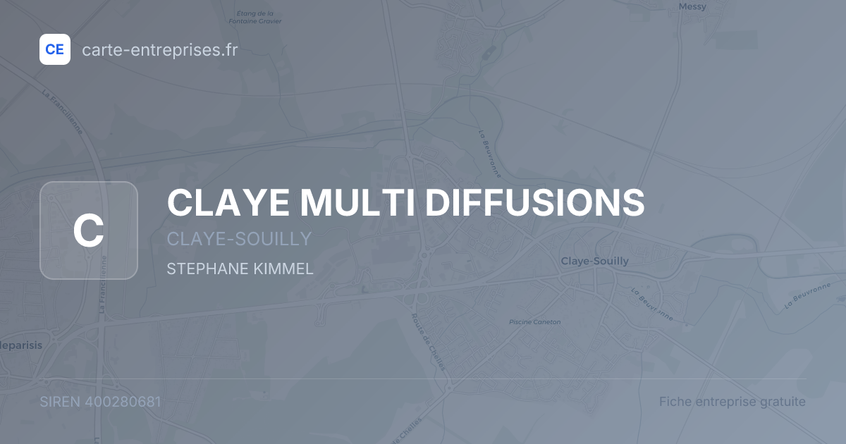 CLAYE MULTI DIFFUSIONS — 400280681 — fiche entreprise