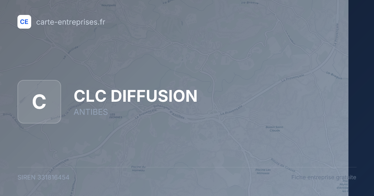 CLC DIFFUSION — 331816454 — fiche entreprise