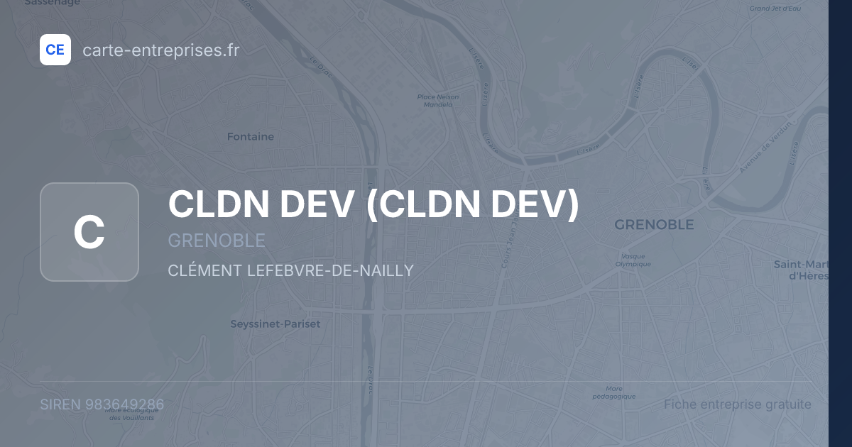 CLDN DEV — 983649286 — fiche entreprise