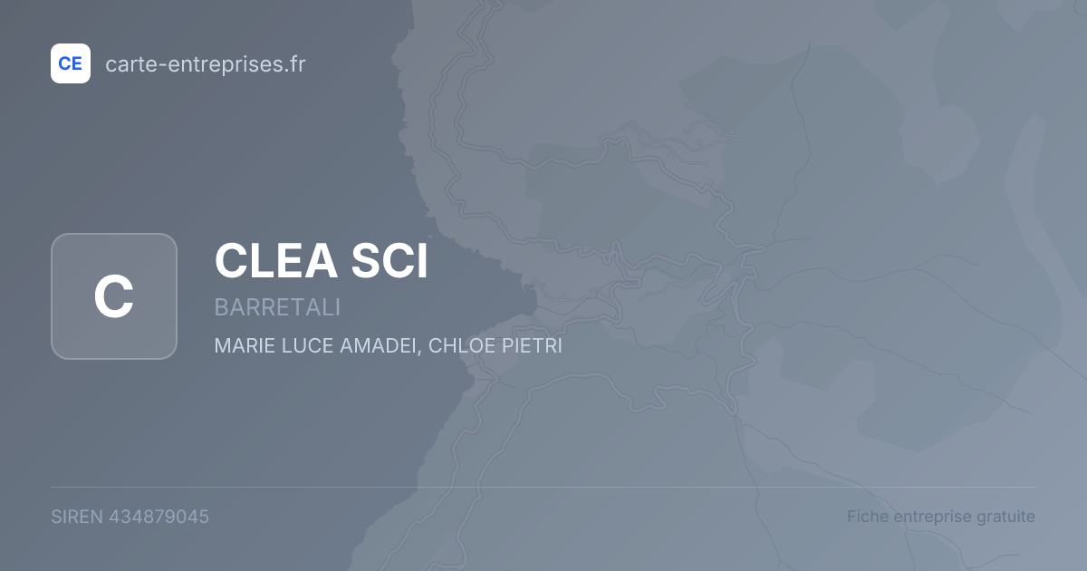 CLEA SCI — 434879045 — fiche entreprise