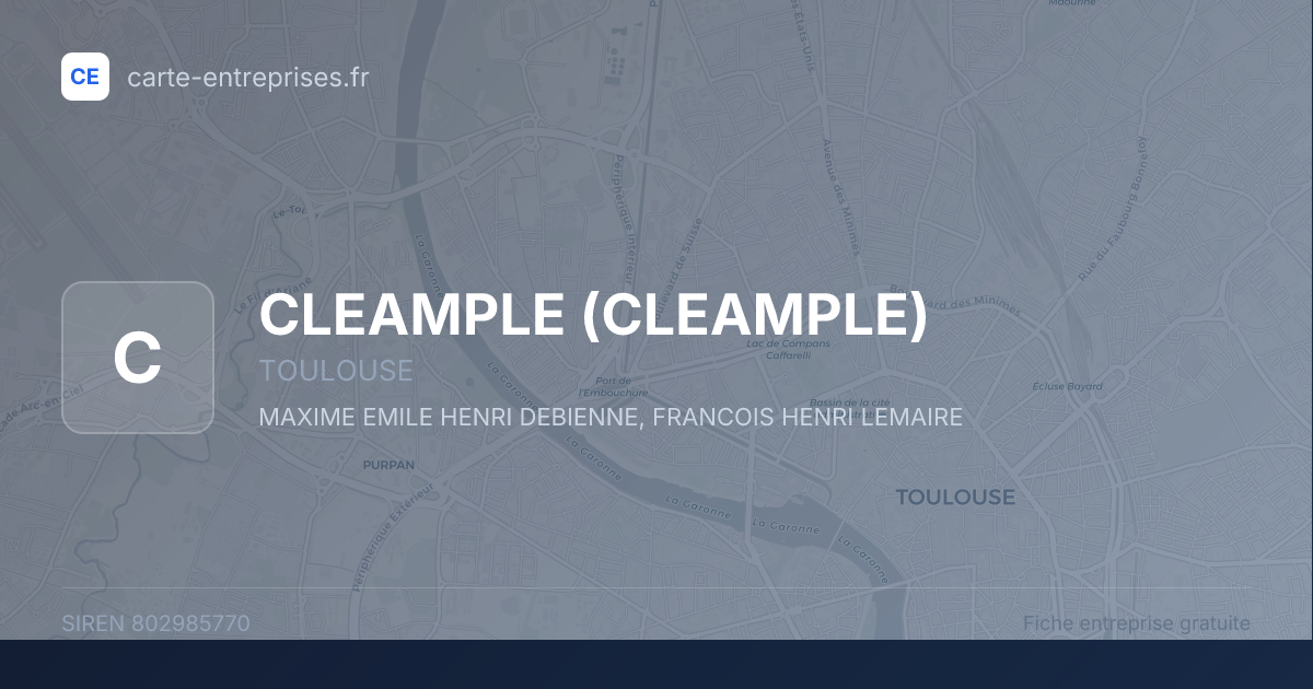 CLEAMPLE — 802985770 — fiche entreprise