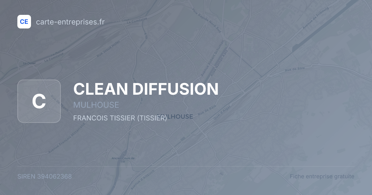 CLEAN DIFFUSION — 394062368 — fiche entreprise