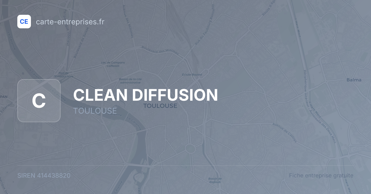 CLEAN DIFFUSION — 414438820 — fiche entreprise