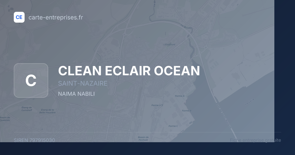 CLEAN ECLAIR OCEAN — 797915030 — fiche entreprise