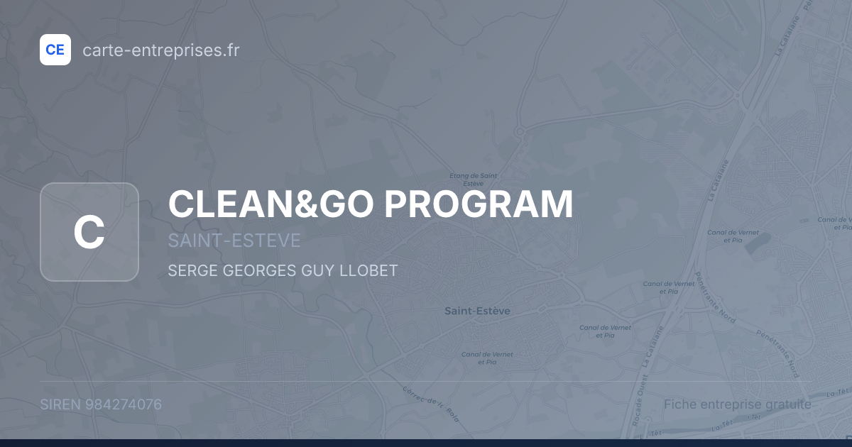 CLEAN&GO PROGRAM — 984274076 — fiche entreprise
