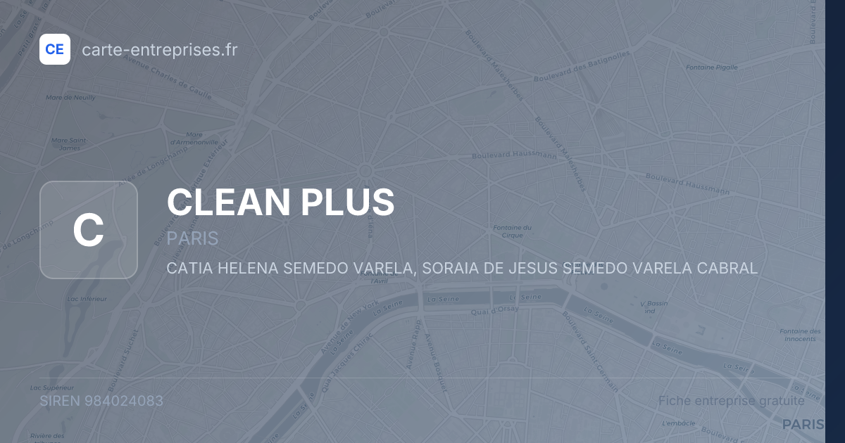 CLEAN PLUS — 984024083 — fiche entreprise