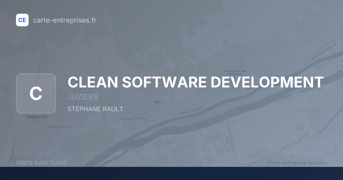CLEAN SOFTWARE DEVELOPMENT — 948679469 — fiche entreprise