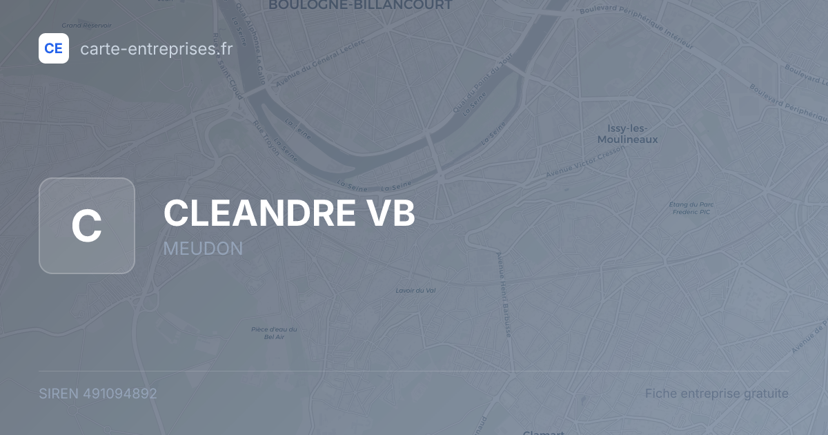 CLEANDRE VB — 491094892 — fiche entreprise