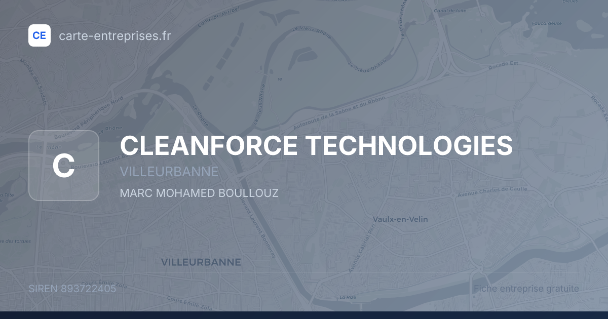 CLEANFORCE TECHNOLOGIES — 893722405 — fiche entreprise
