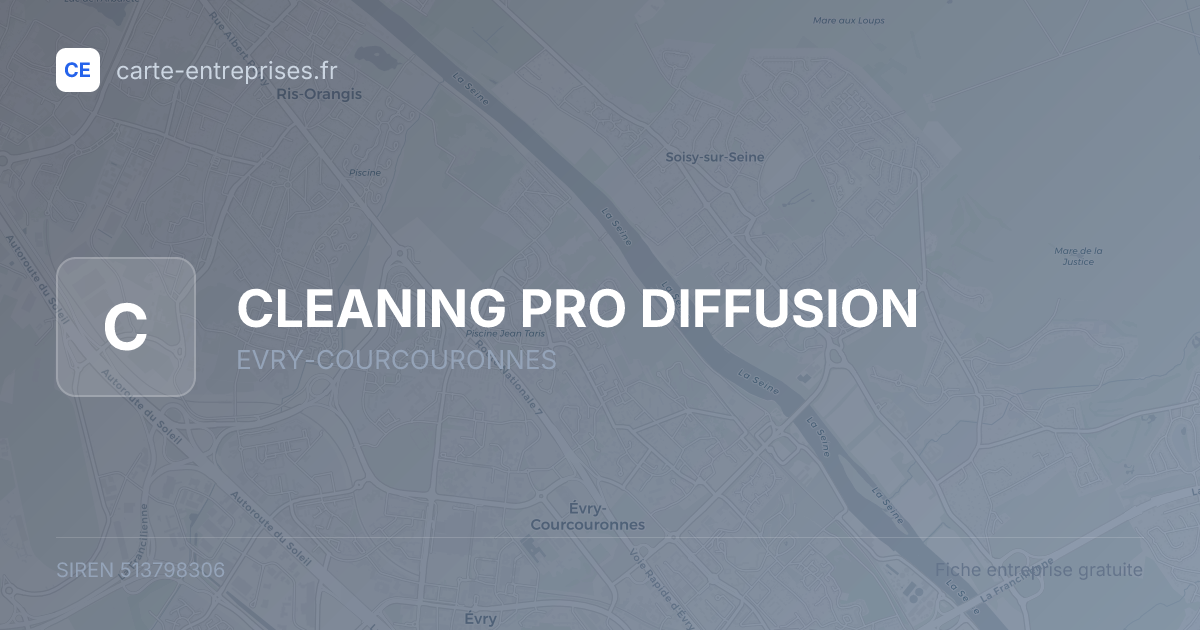 CLEANING PRO DIFFUSION — 513798306 — fiche entreprise