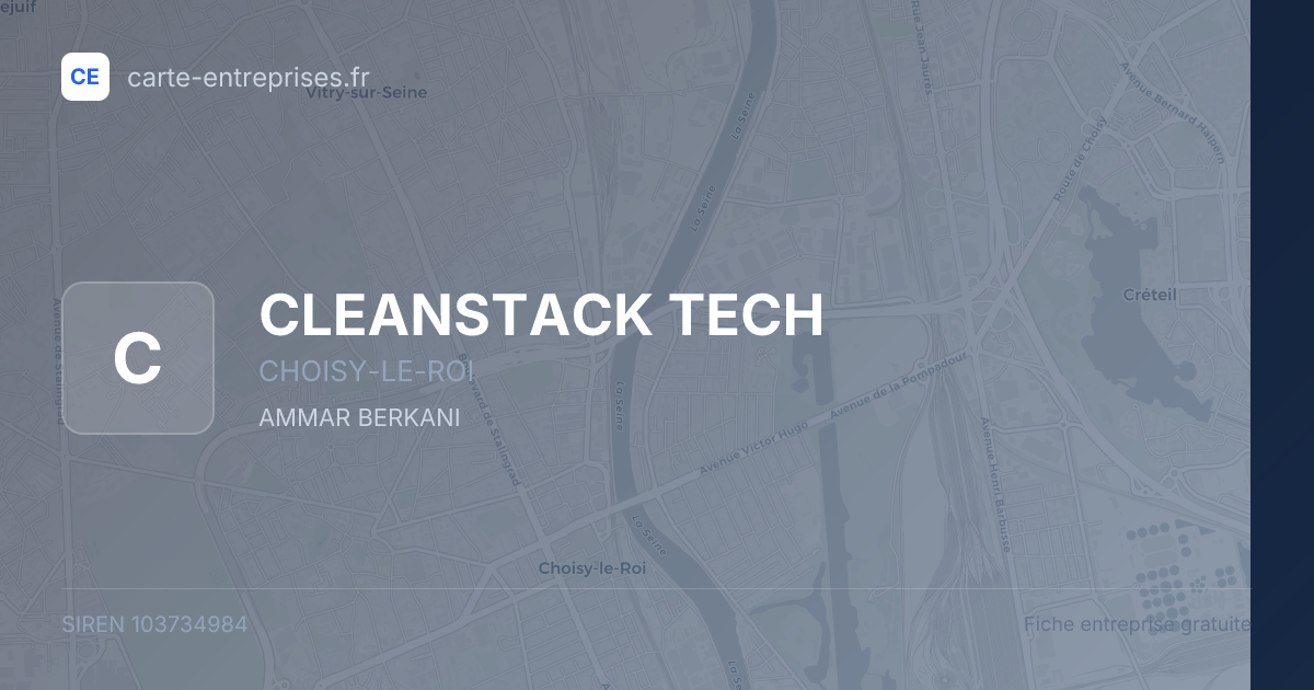CLEANSTACK TECH — 103734984 — fiche entreprise