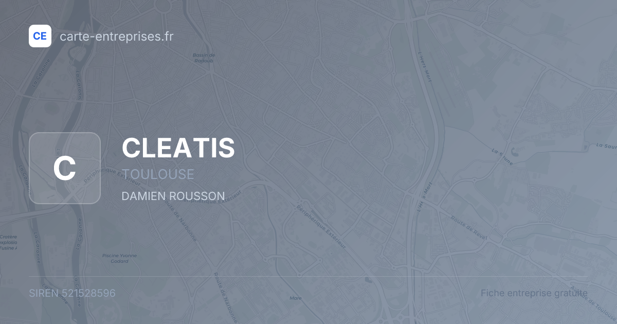 CLEATIS — 521528596 — fiche entreprise